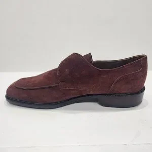 NEW Caporicci MADE IN ITALY Men\'s Dress Shoes Camoscio Rust, Size 10 Cognac Brown  main image 4